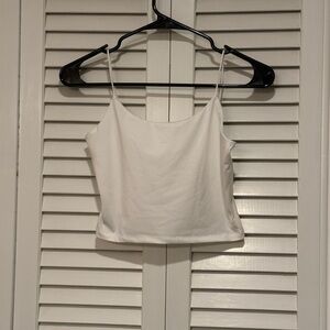 Chic White Women's Crop Top